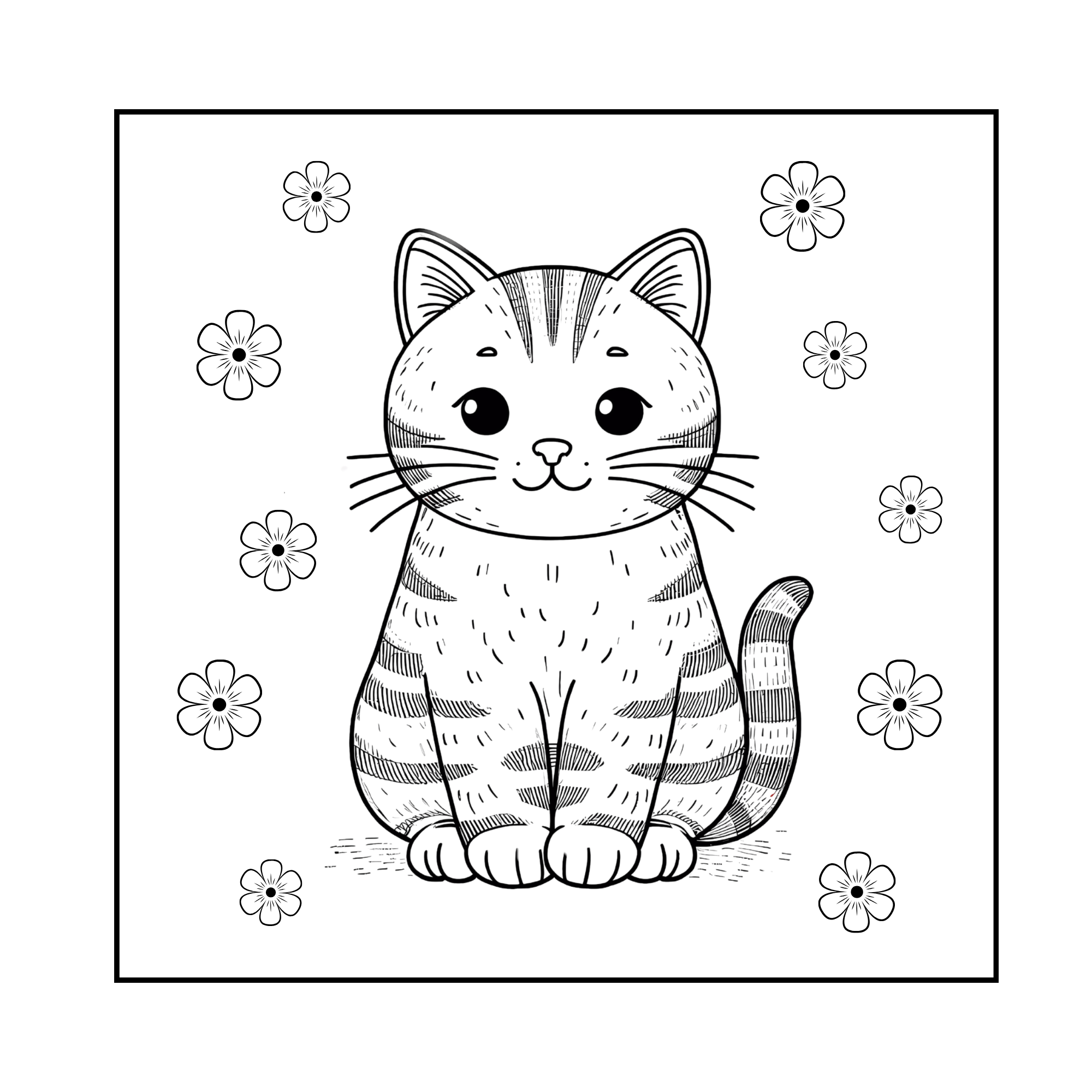 Cats & Kittens Coloring Book